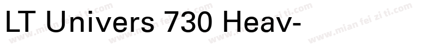 LT Univers 730 Heav字体转换